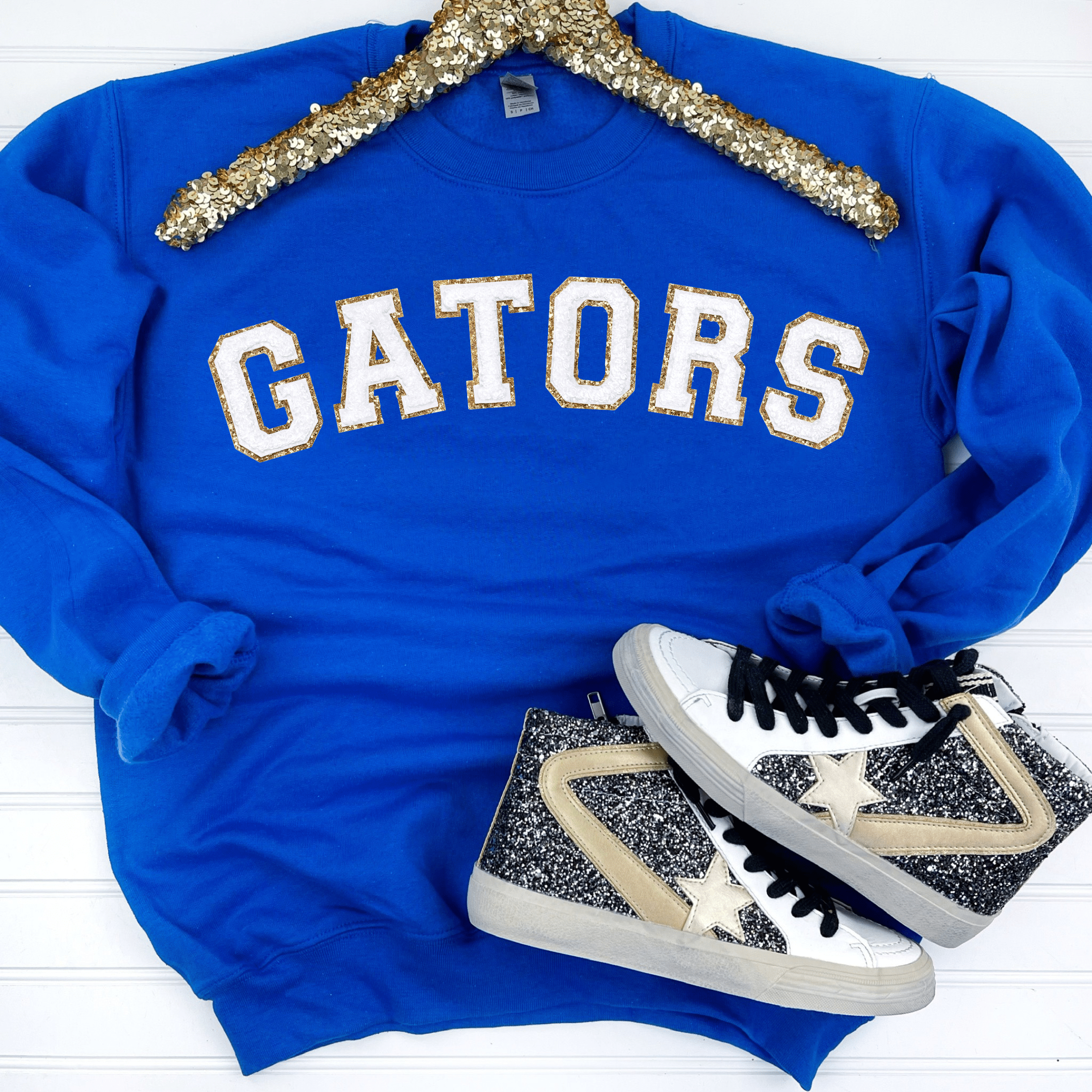 PREORDER: Game Day Patch Sweatshirt-Womens-Stay Foxy Boutique, Florissant, Missouri
