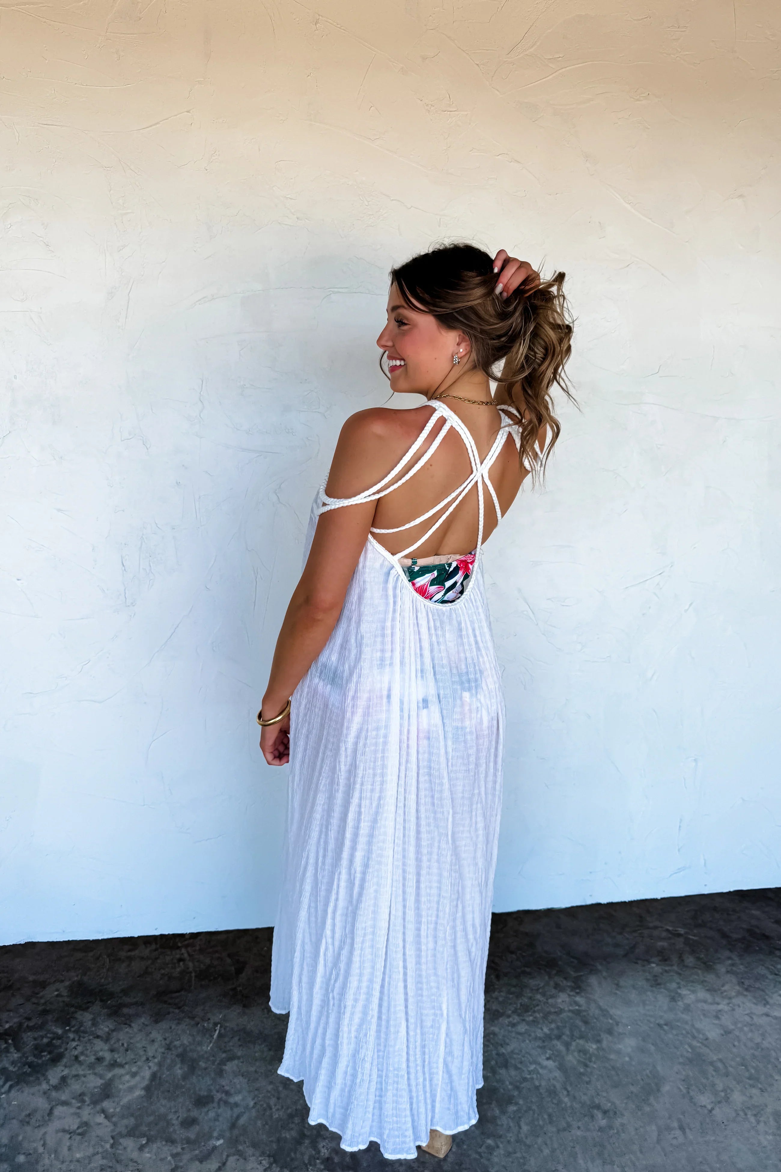 PREORDER: Ciao Bella Strappy Dress in Two Colors-Womens-Stay Foxy Boutique, Florissant, Missouri