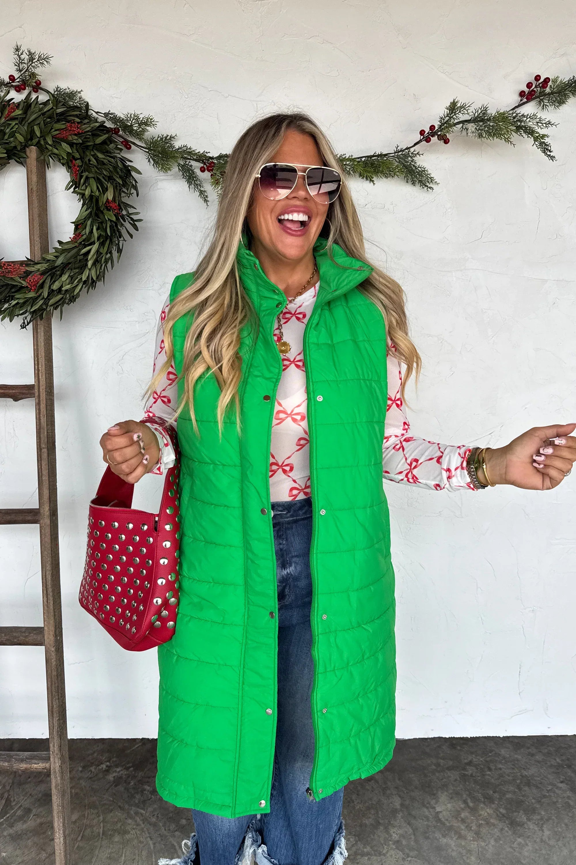 PREORDER: Kendall Long Puffer Vest-Womens-Stay Foxy Boutique, Florissant, Missouri
