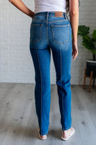 Campbell High Rise Center Seam Detail Straight Jeans-Womens-Stay Foxy Boutique, Florissant, Missouri