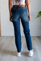 Muriel Mid Rise Control Top Classic Straight Jeans-Womens-Stay Foxy Boutique, Florissant, Missouri