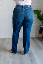 Campbell High Rise Center Seam Detail Straight Jeans-Womens-Stay Foxy Boutique, Florissant, Missouri