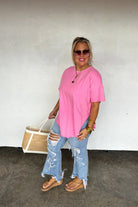 PREORDER: Blakeley Spring Joey Washed Cotton Boyfriend Tee-Womens-Stay Foxy Boutique, Florissant, Missouri