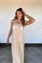 PREORDER: Ciao Bella Strappy Dress in Two Colors-Womens-Stay Foxy Boutique, Florissant, Missouri