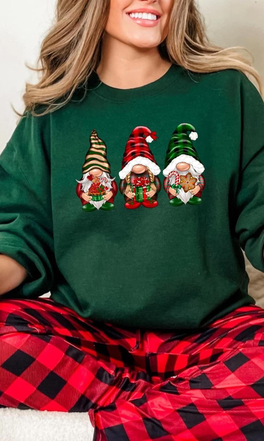 Holiday Gnome Graphic T-Graphic T-Stay Foxy Boutique, Florissant, Missouri
