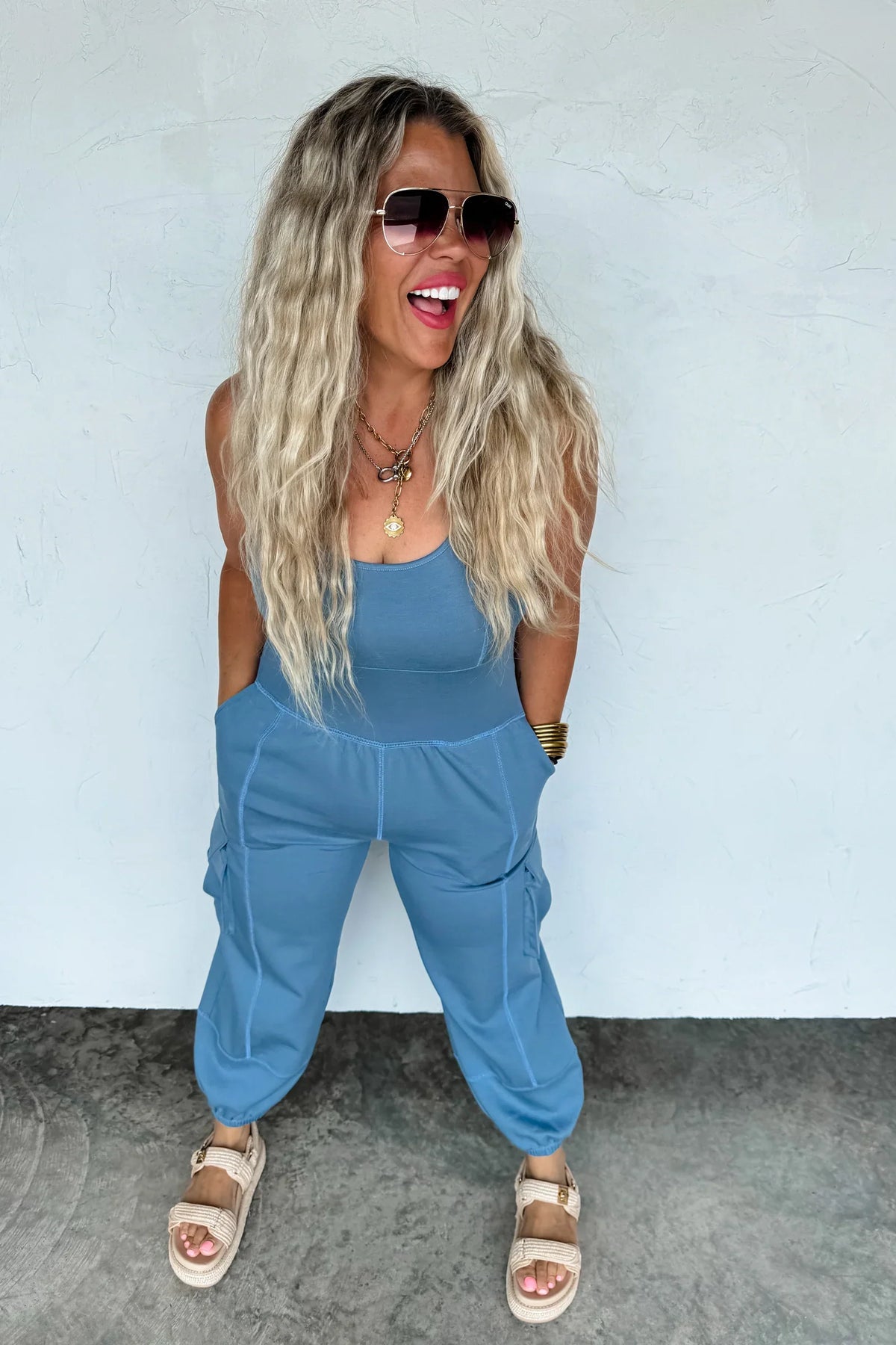 PREORDER: All Set Tank Romper-Womens-Stay Foxy Boutique, Florissant, Missouri