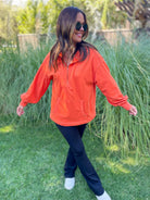 Hendrick Half Zip Hoodie in Nine Colors-Womens-Stay Foxy Boutique, Florissant, Missouri
