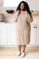 Bundled Beauty Turtleneck Sweater Dress-Dresses-Stay Foxy Boutique, Florissant, Missouri