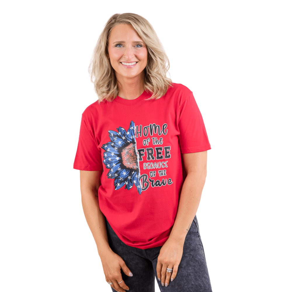 Home of the Free Tee-BT Graphic Tee-Stay Foxy Boutique, Florissant, Missouri