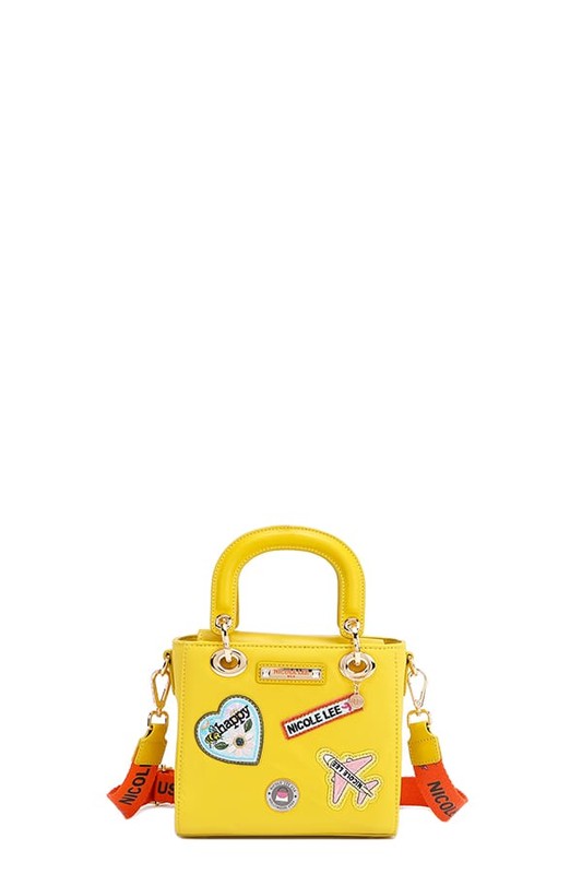 Nicole Lee USA Color Patch Handbag with Top Handle-Stay Foxy Boutique, Florissant, Missouri