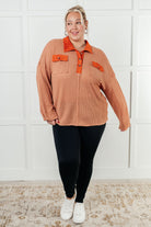 Can't Imagine Why Waffle Knit Contrast Trim Top-Tops-Stay Foxy Boutique, Florissant, Missouri