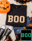 PREORDER: Glow in the Dark Boo Applique Sweatshirt-Womens-Stay Foxy Boutique, Florissant, Missouri