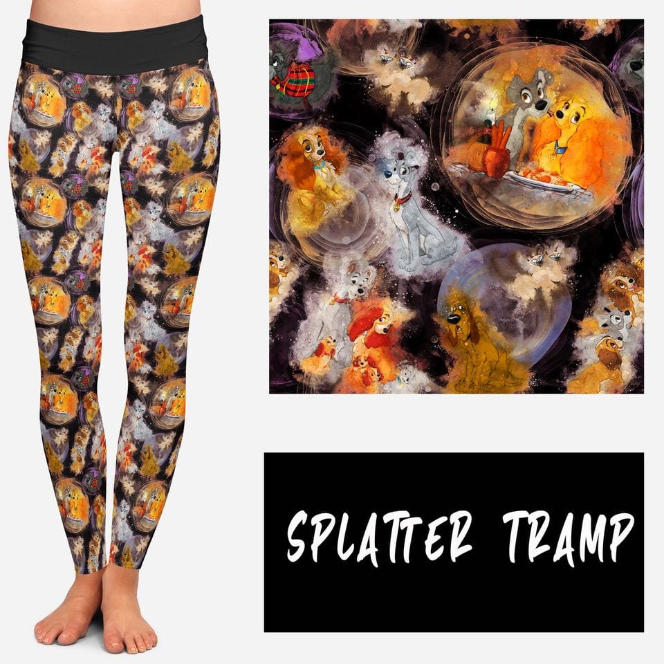 SPLATTER TRAMP LEGGINGS AND JOGGERS-Stay Foxy Boutique, Florissant, Missouri