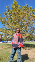 No Justice Patchwork Hoodie | STAY Bold 2 Scoops-Stay Foxy Boutique, Florissant, Missouri