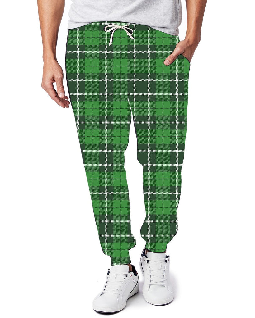 LUCKY RUN- ST PATTY PLAID LEGGINGS AND JOGGER-Stay Foxy Boutique, Florissant, Missouri