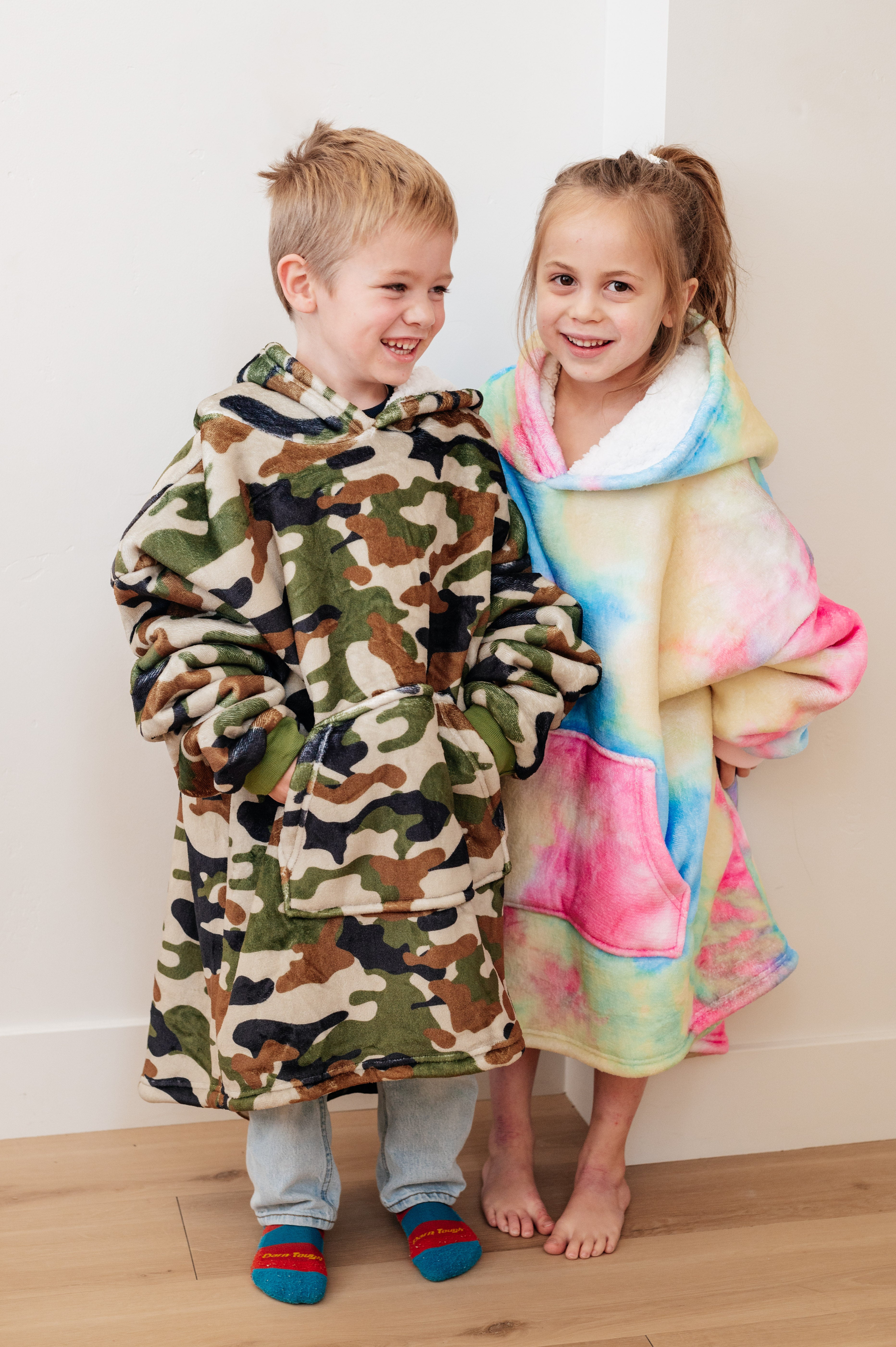 Kids Oversized Hoodie Blanket in Camo-Layers-Stay Foxy Boutique, Florissant, Missouri