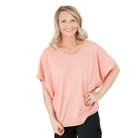 State of Mind Top in Apricot-Andre by Unit-Stay Foxy Boutique, Florissant, Missouri