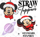 HOLIDAY MOUSE- 3D PRINTED STRAW CHARM-Stay Foxy Boutique, Florissant, Missouri