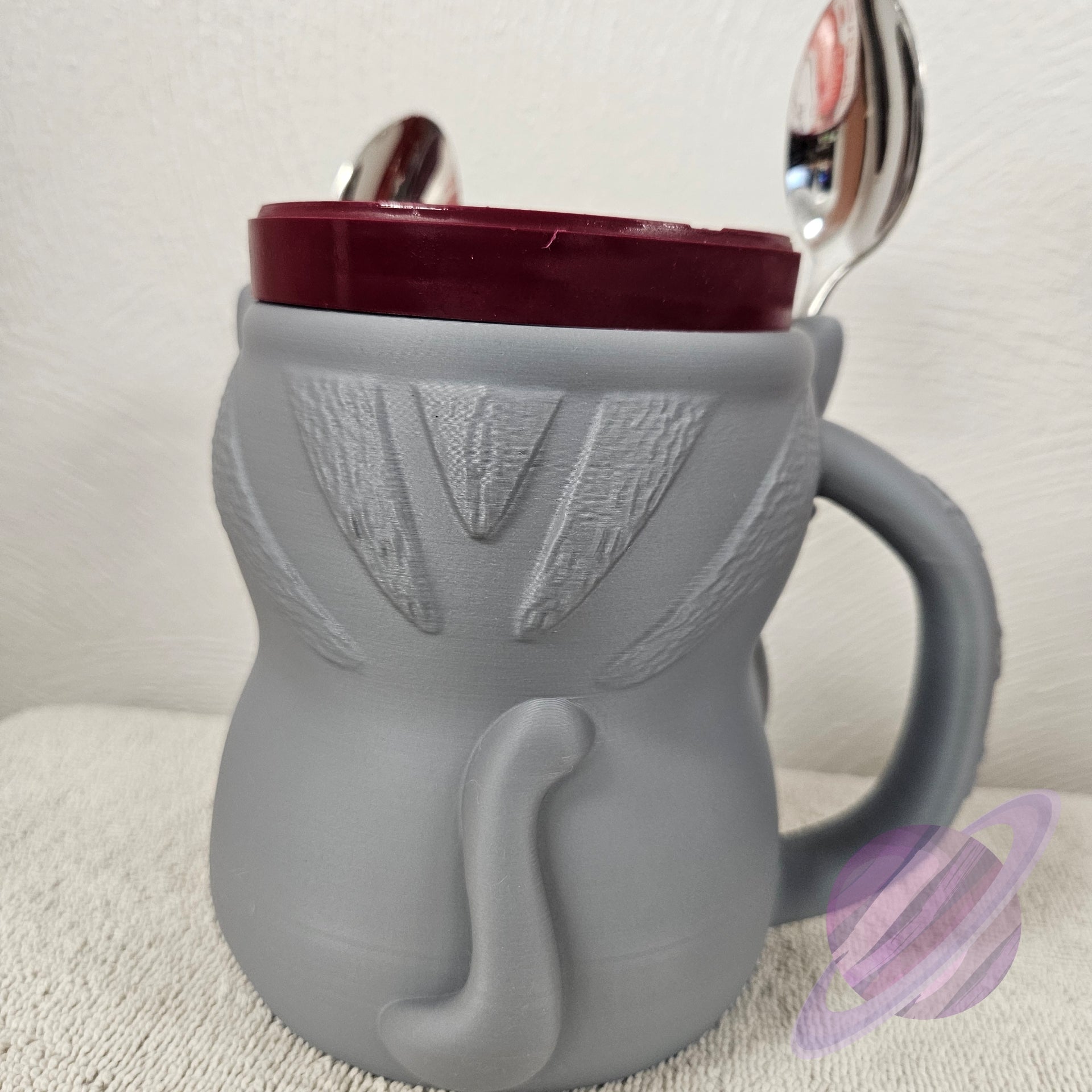 CUDDLES THE CAT- 3D PRINTED ICE CREAM PINT HOLDER-Stay Foxy Boutique, Florissant, Missouri