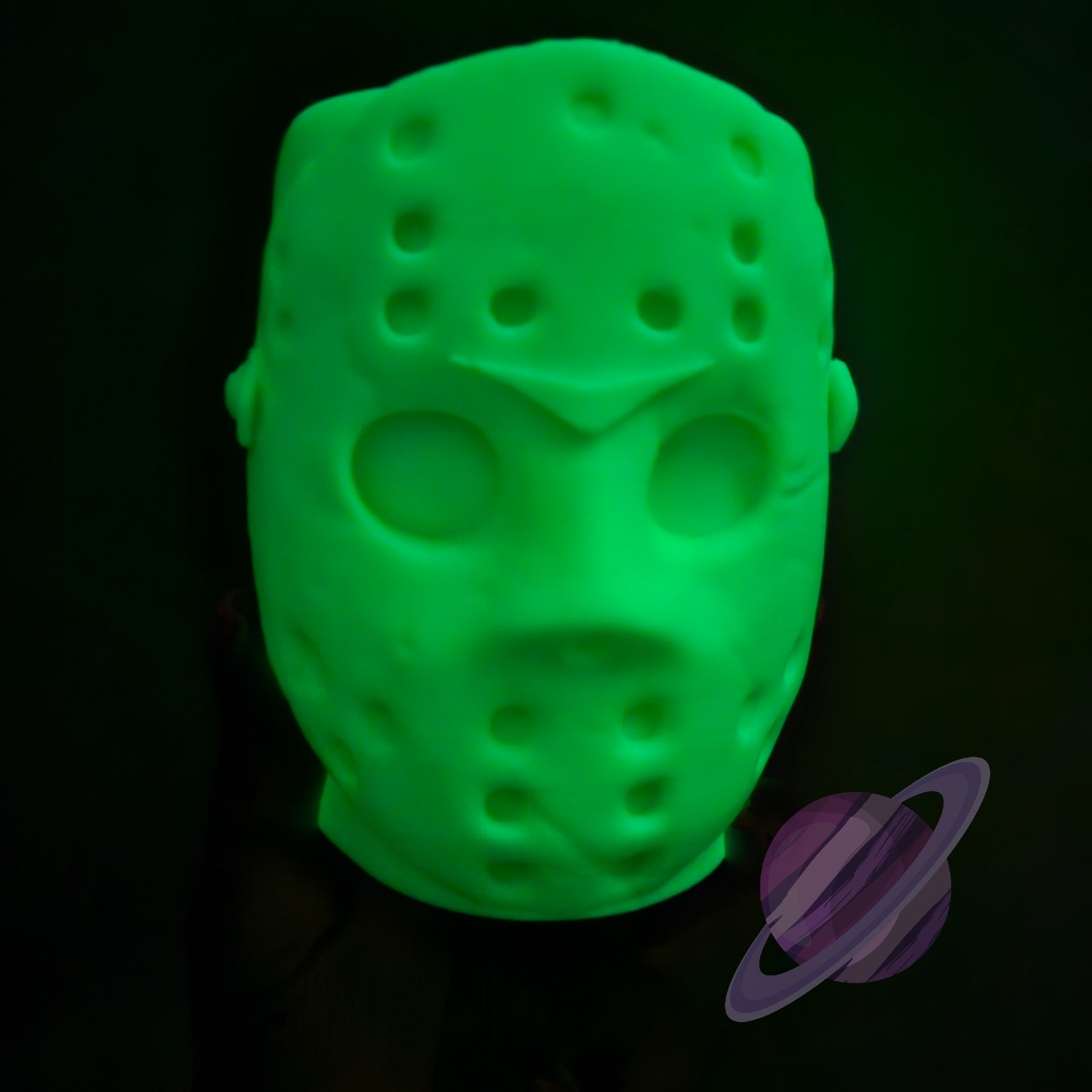 CRYSTAL LAKE- GLOW IN THE DARK-3D PRINTED CAN HOLDER-Stay Foxy Boutique, Florissant, Missouri