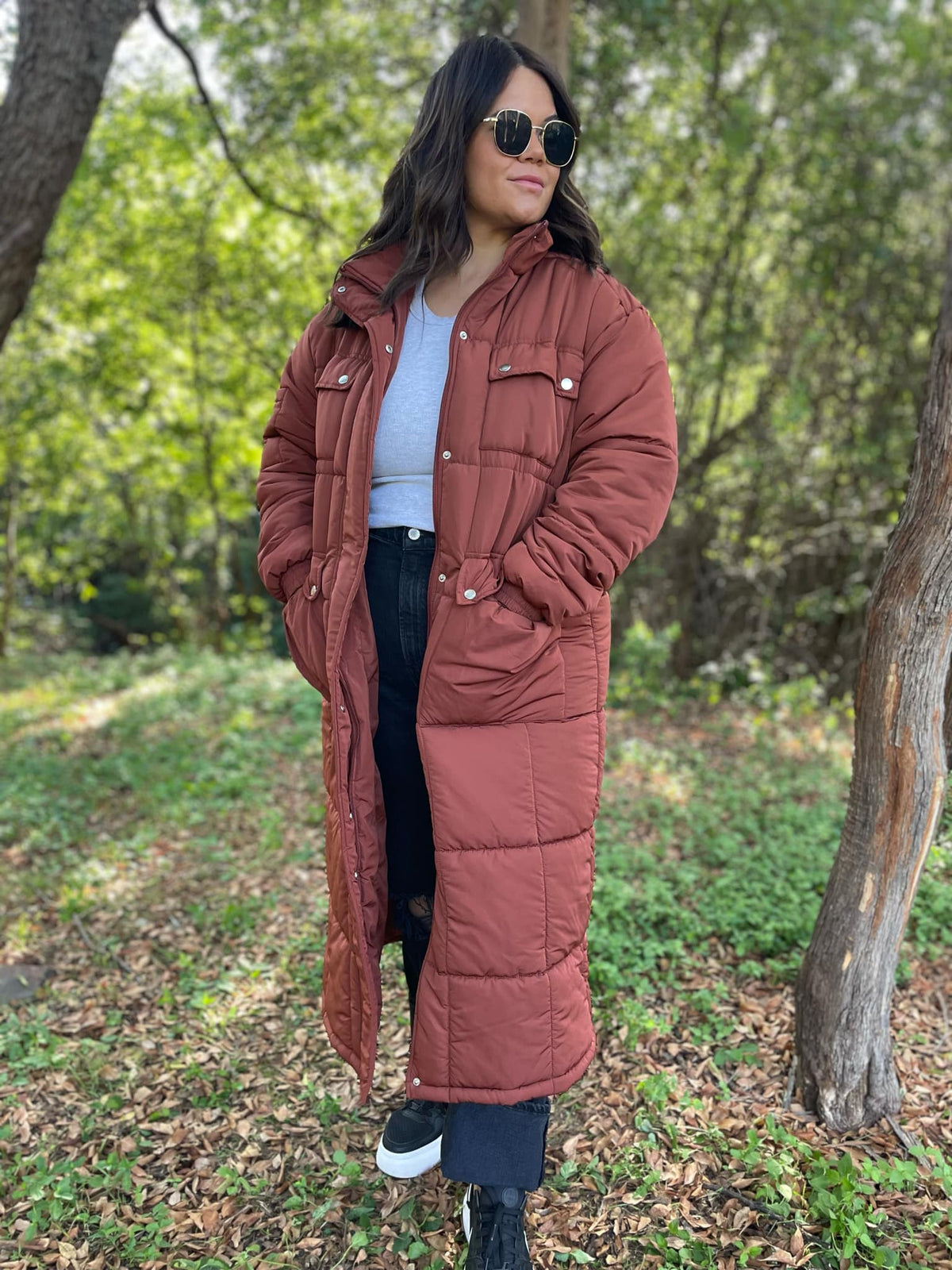 PREORDER: Wrap Me Up Full Length Puffer Jacket-Womens-Stay Foxy Boutique, Florissant, Missouri