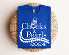 Chucks and Pearls White Graphic T shirt-Graphic T-Stay Foxy Boutique, Florissant, Missouri