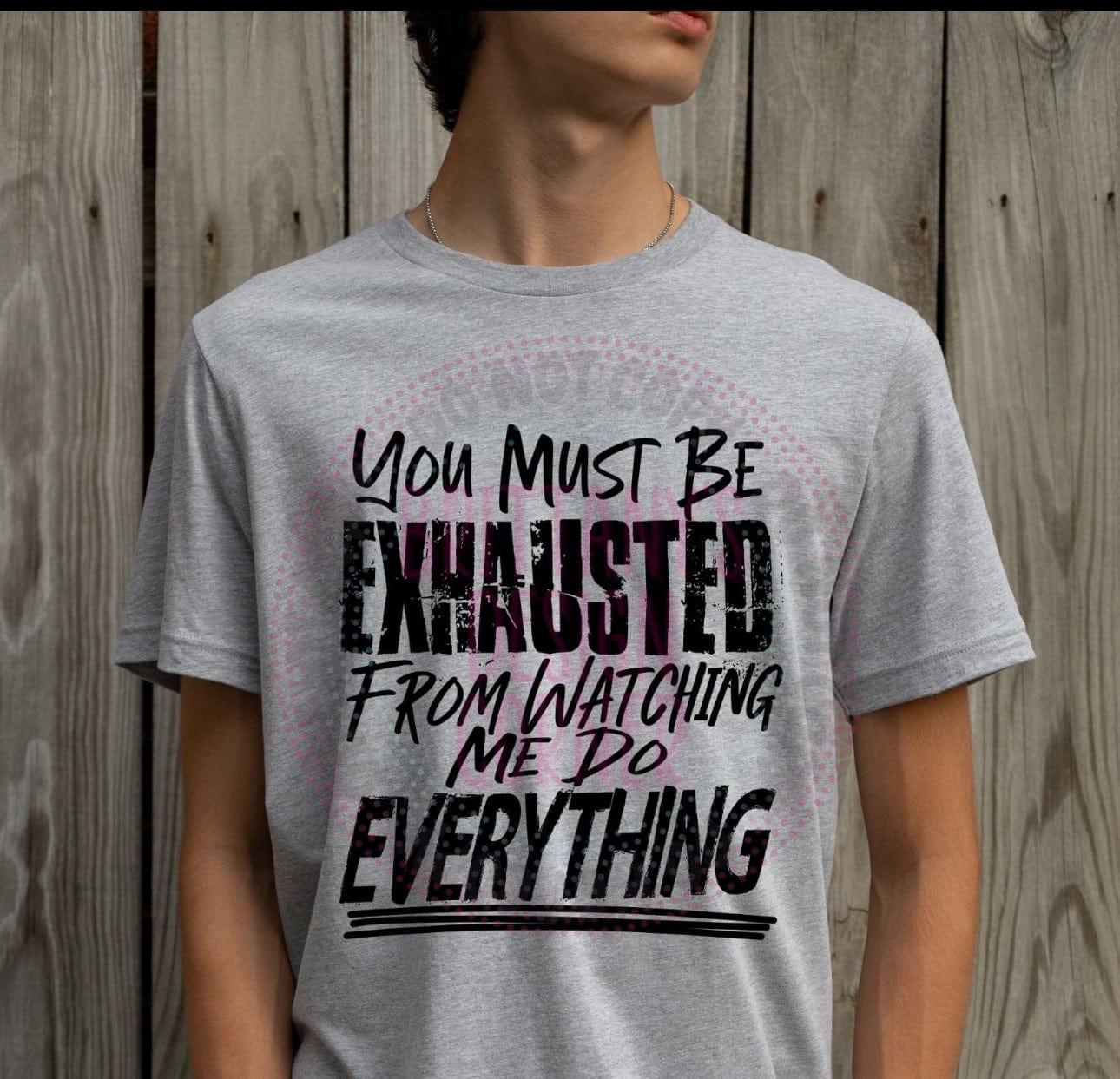 Exhausted Graphic T-Graphic T-Stay Foxy Boutique, Florissant, Missouri