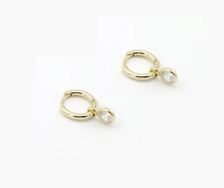 PREORDER: Crystal Charm Huggies in Two Colors-Womens-Stay Foxy Boutique, Florissant, Missouri