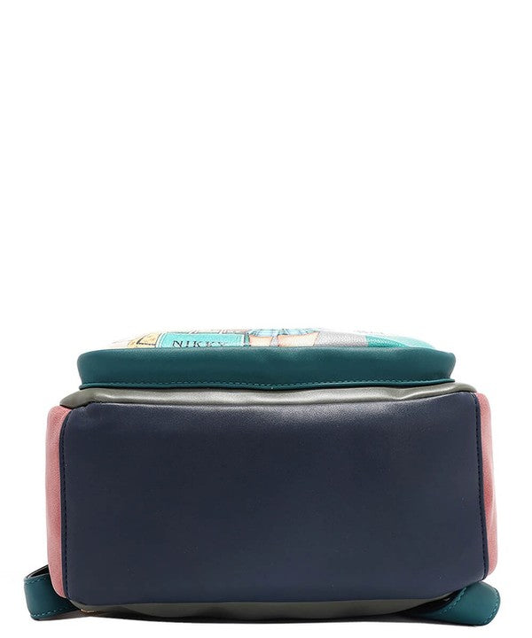 Nicole Lee USA Cat Eco-Leather Convertible Backpack Bag-Stay Foxy Boutique, Florissant, Missouri