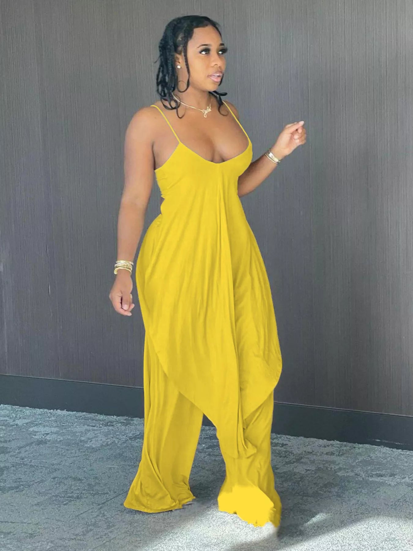 Full Size Asymmetrical Hem Cami and Pants Set Plus Size-Stay Foxy Boutique, Florissant, Missouri