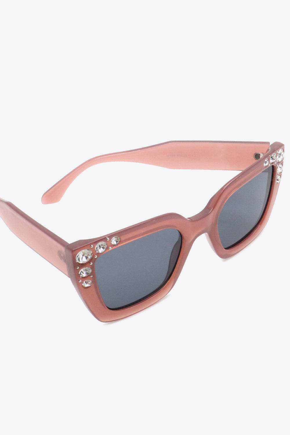 Inlaid Rhinestone Polycarbonate Sunglasses-Stay Foxy Boutique, Florissant, Missouri
