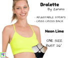 Cross Back Bralette - Neon Lime-Bralette-Stay Foxy Boutique, Florissant, Missouri
