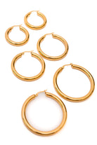 Day to Day Hoop Earrings Set in Gold-Accessories-Stay Foxy Boutique, Florissant, Missouri