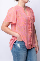 Let Me See You Do It Shawl Neckline Blouse- 6/25/2024-Tops-Stay Foxy Boutique, Florissant, Missouri