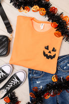 PREORDER: Embroidered Pumpkin Jack Applique Sweatshirt-Womens-Stay Foxy Boutique, Florissant, Missouri