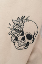 PREORDER: Embroidered Floral Skull Sweatshirt-Womens-Stay Foxy Boutique, Florissant, Missouri