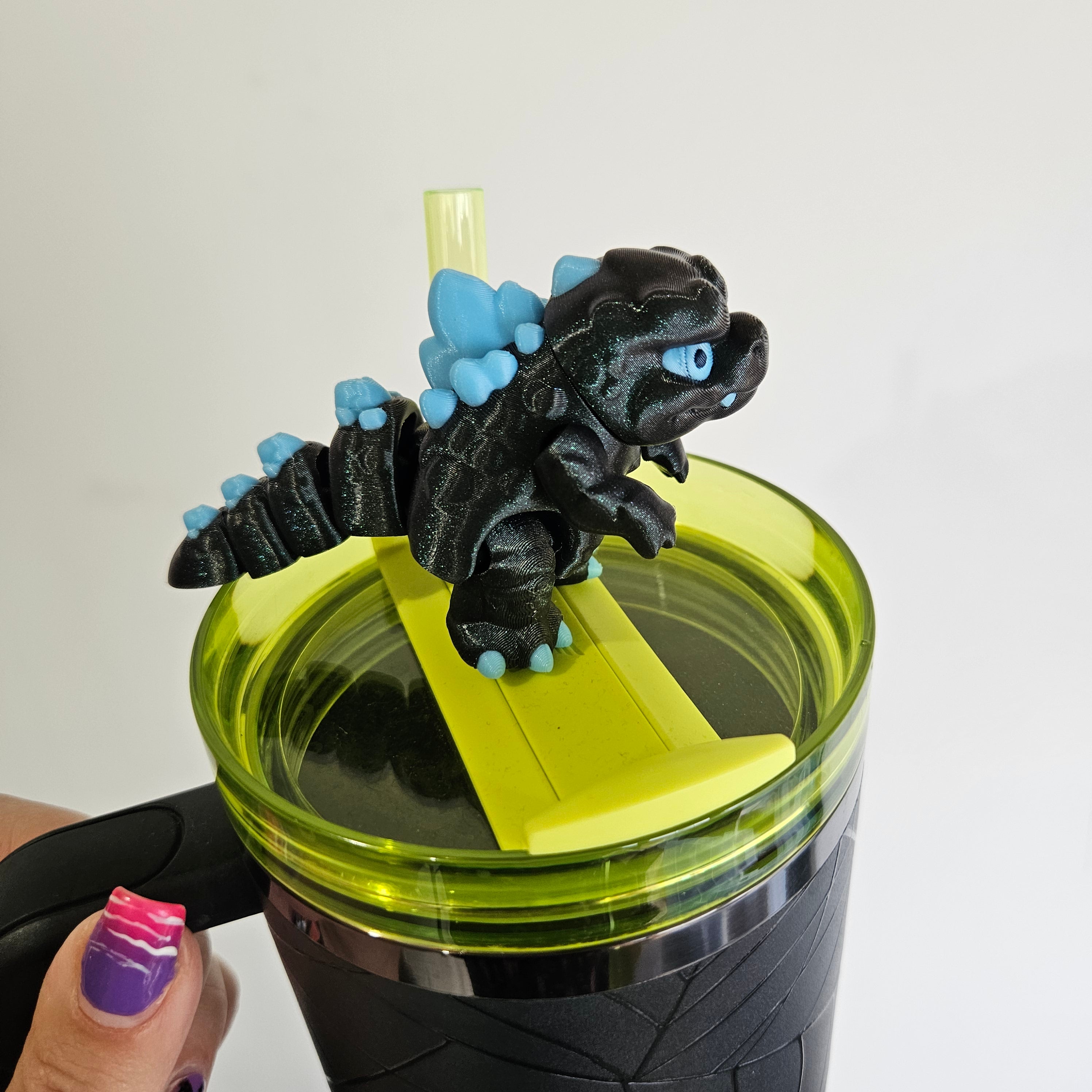 MONSTER KING-3D PRINTED STRAW BUDDY-GLOW IN THE DARK-Stay Foxy Boutique, Florissant, Missouri