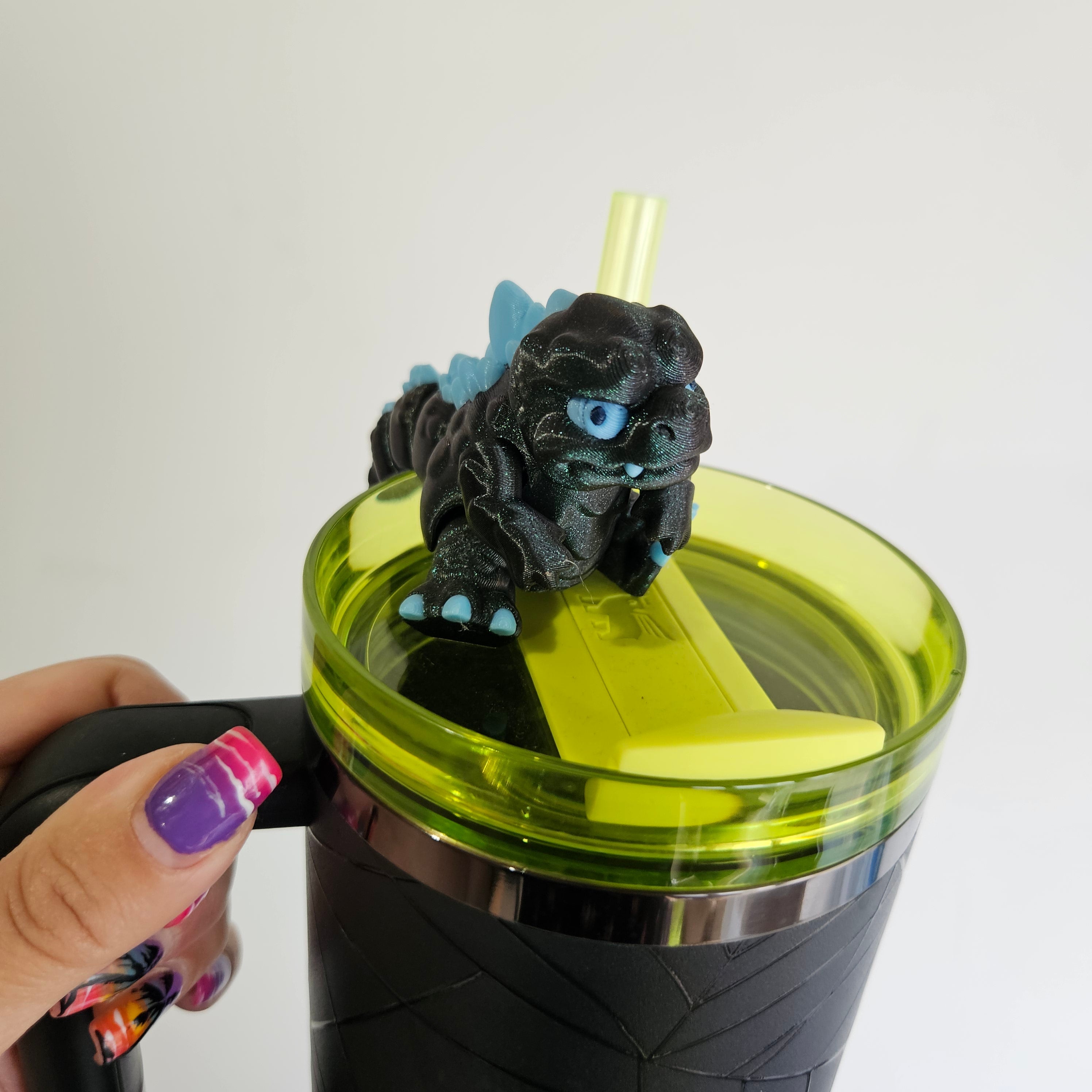 MONSTER KING-3D PRINTED STRAW BUDDY-GLOW IN THE DARK-Stay Foxy Boutique, Florissant, Missouri