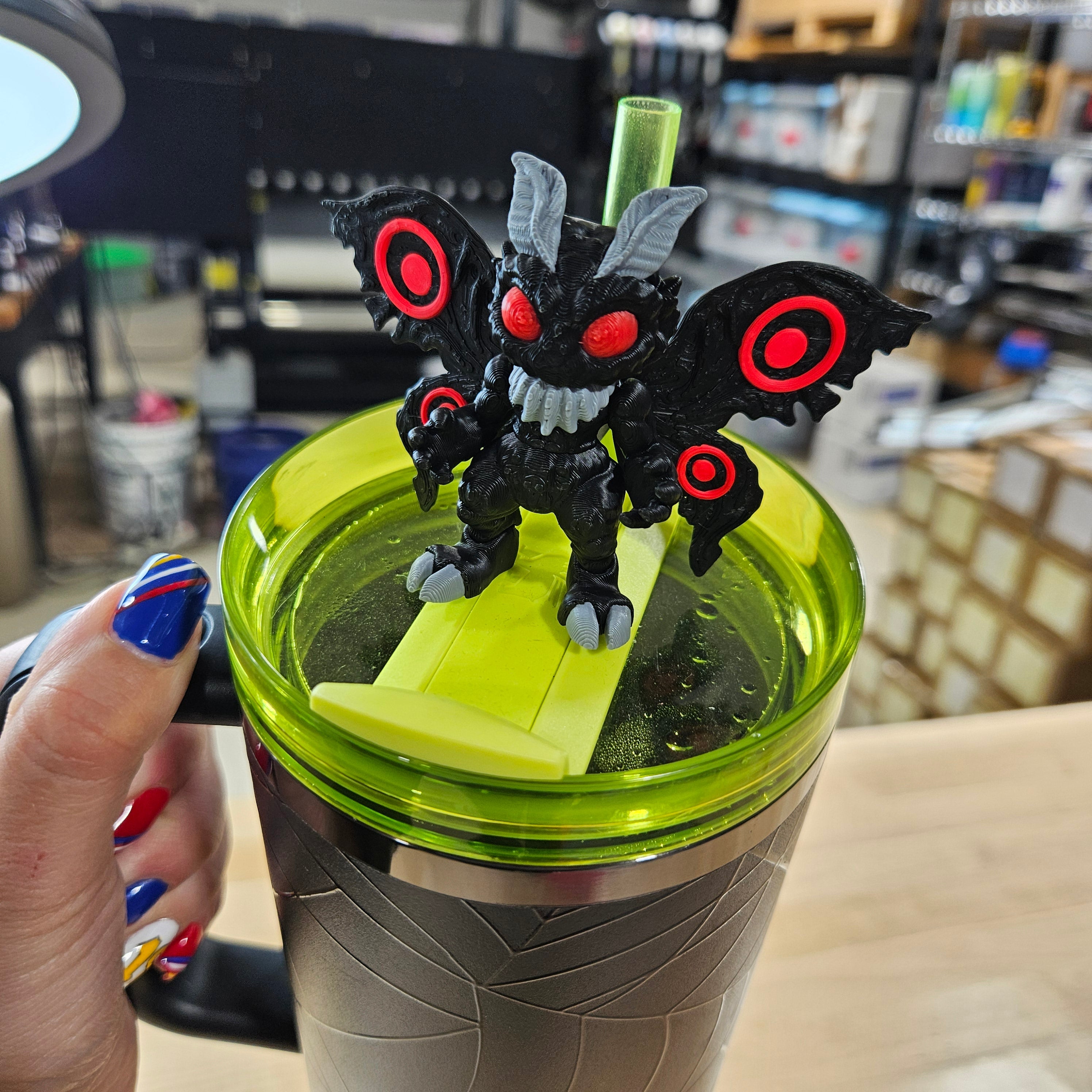 MOTH MAN-3D PRINTED STRAW BUDDY-Stay Foxy Boutique, Florissant, Missouri
