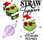 MEAN GREEN- 3D PRINTED STRAW CHARM-Stay Foxy Boutique, Florissant, Missouri