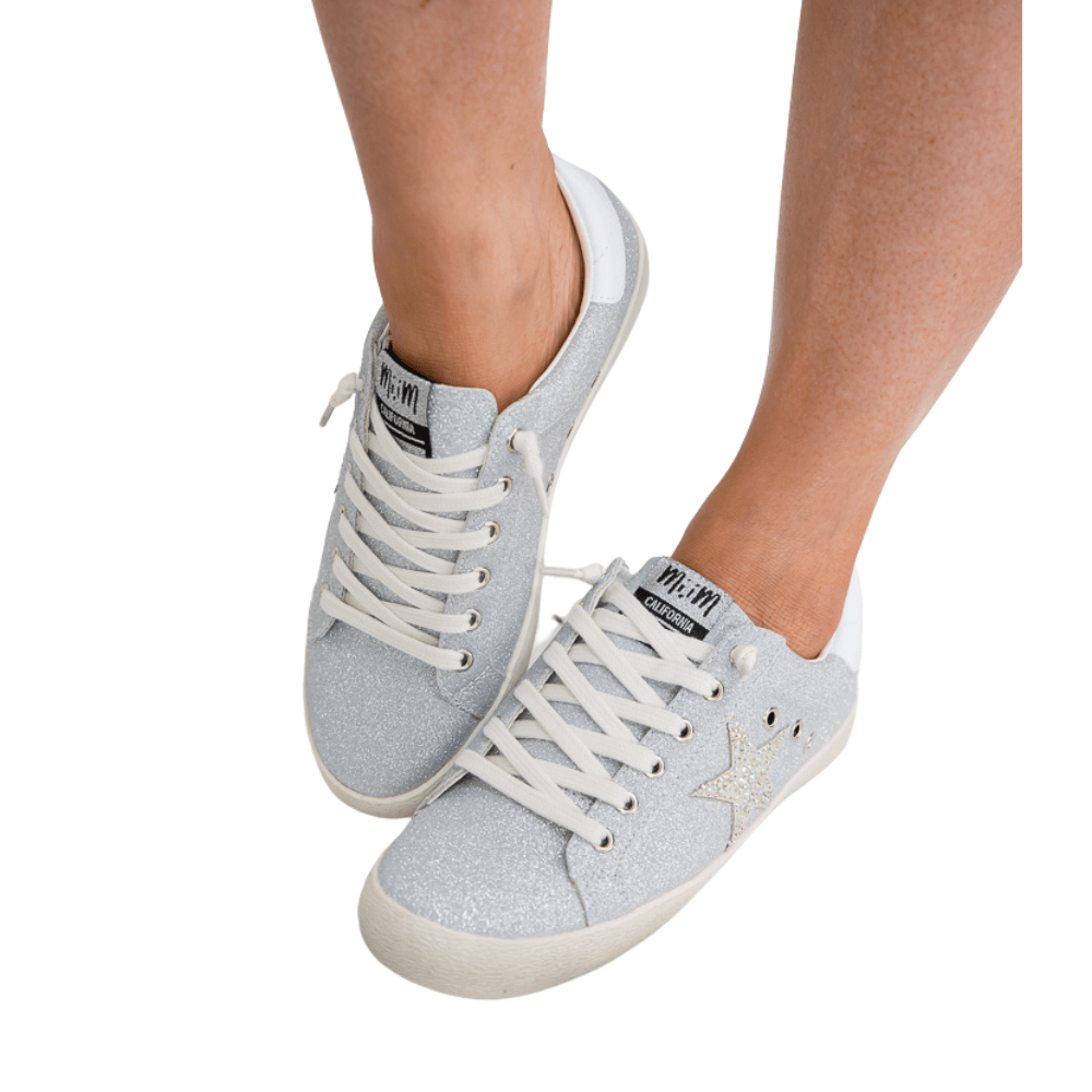 Skylar Sneakers in Grey-Miracle Miles-Stay Foxy Boutique, Florissant, Missouri