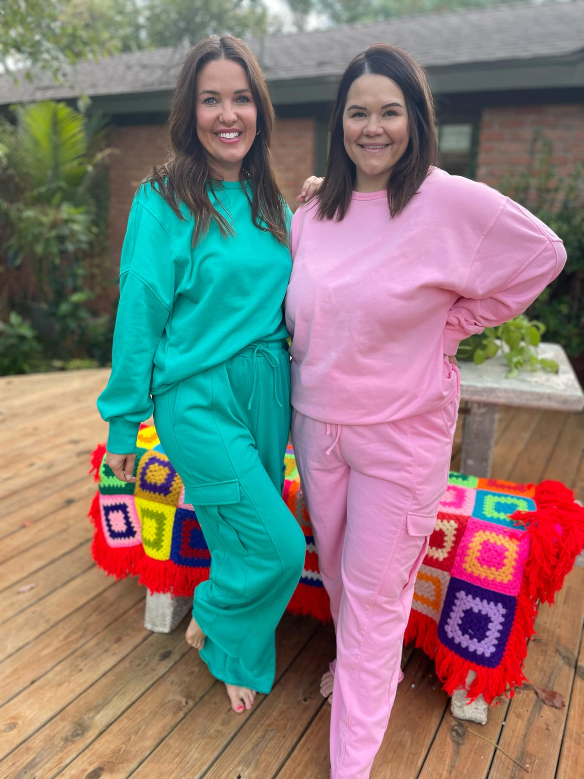 Beautiful Day Mineral Wash Pullover and Cargo Pants Set in Two Colors-Womens-Stay Foxy Boutique, Florissant, Missouri
