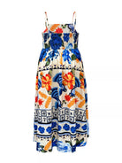 Plus Size Floral Print Spaghetti Strap Maxi Dress-Stay Foxy Boutique, Florissant, Missouri