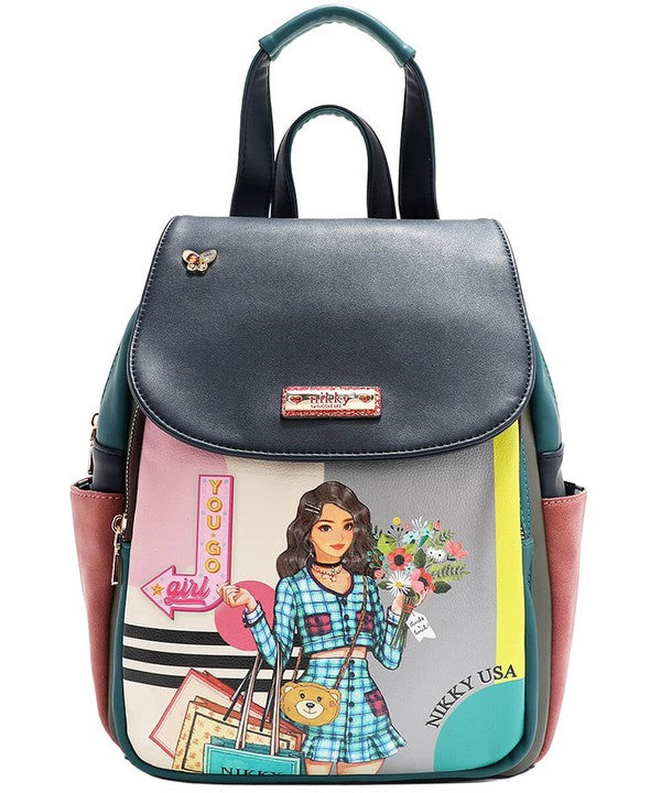 Nicole Lee USA Cat Eco-Leather Convertible Backpack Bag-Stay Foxy Boutique, Florissant, Missouri