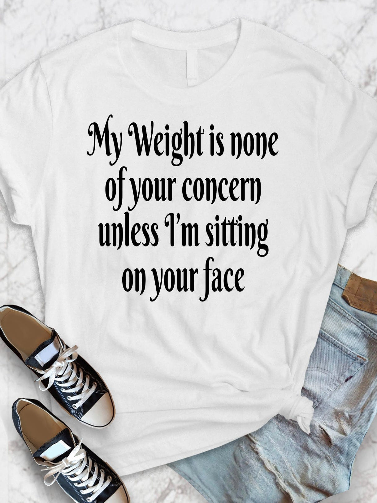My Weight Graphic T-Graphic T-Stay Foxy Boutique, Florissant, Missouri