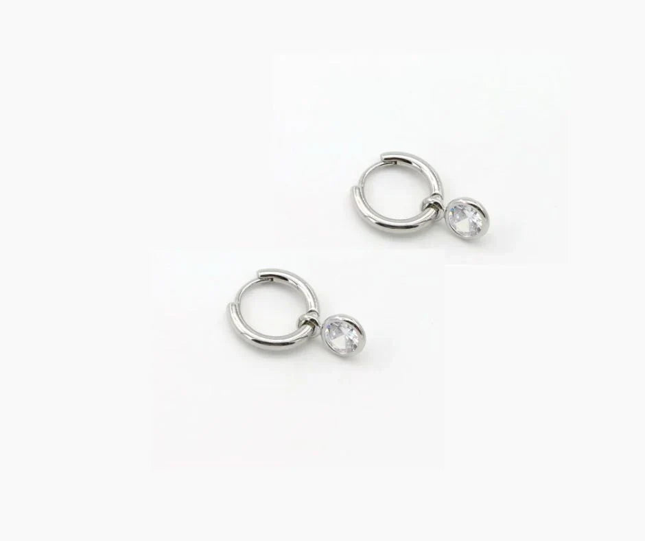 PREORDER: Crystal Charm Huggies in Two Colors-Womens-Stay Foxy Boutique, Florissant, Missouri