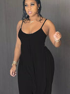 Full Size Asymmetrical Hem Cami and Pants Set Plus Size-Stay Foxy Boutique, Florissant, Missouri
