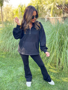 Hendrick Half Zip Hoodie in Nine Colors-Womens-Stay Foxy Boutique, Florissant, Missouri