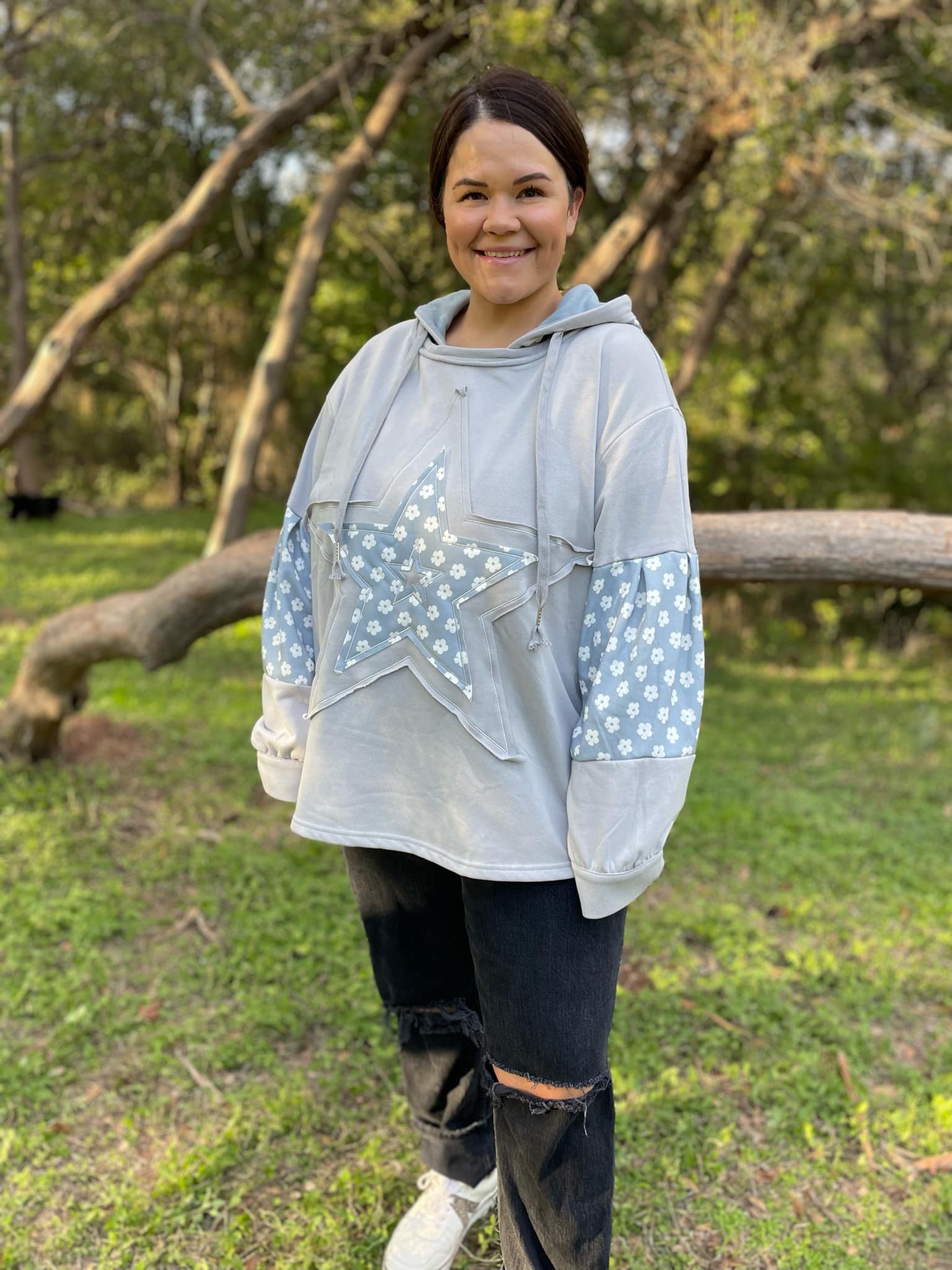 PREORDER: Star Gazer Hoodie in Three Colors-Womens-Stay Foxy Boutique, Florissant, Missouri