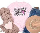 Support Squad Tee In Pink-Womens-Stay Foxy Boutique, Florissant, Missouri